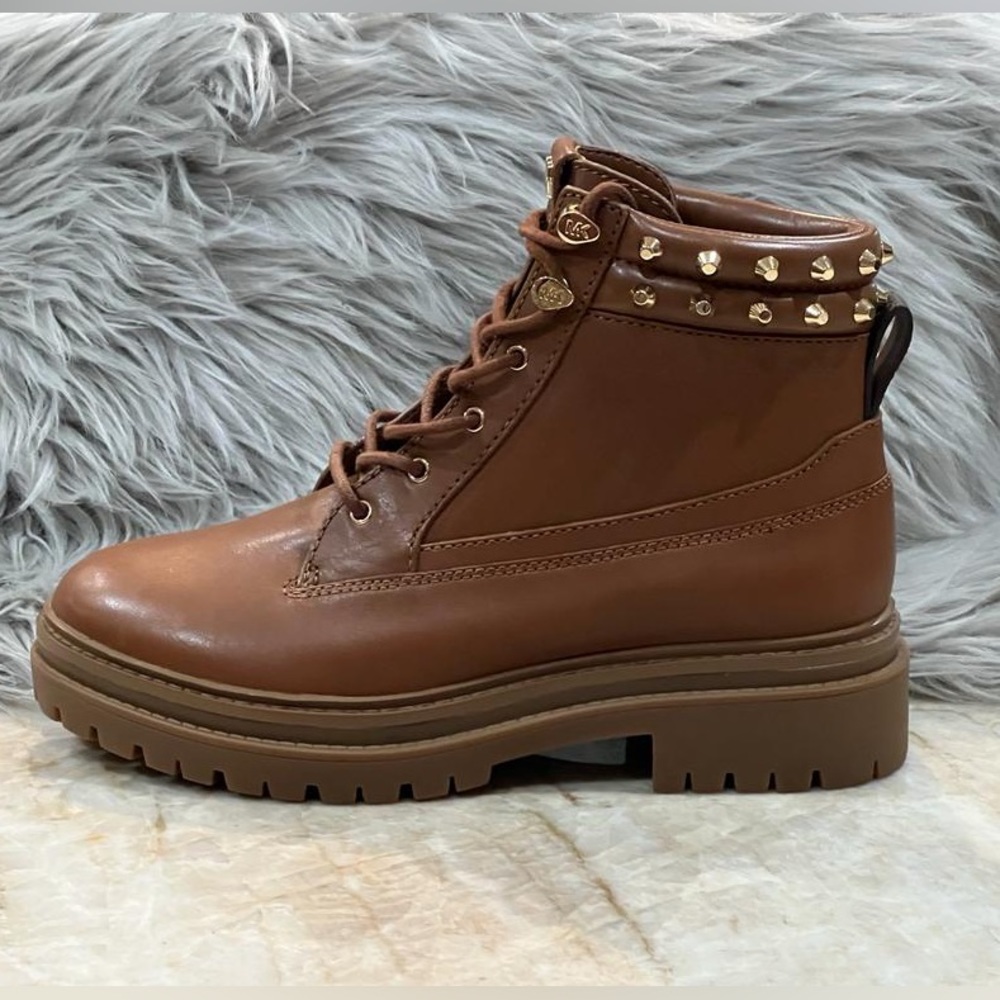 Michael Kors Turner Astor Stud Leather Boots. New